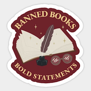 Banned Books Bold Statements Sticker